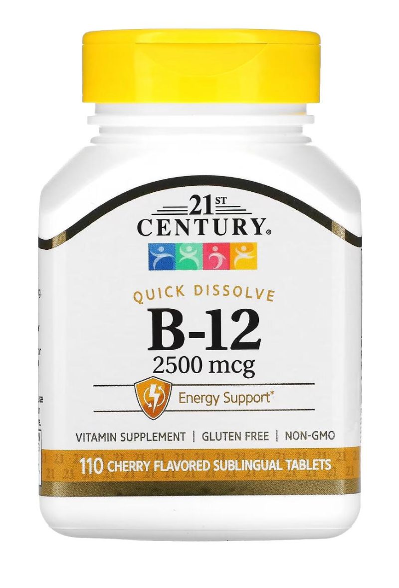 21st Century Vitamin B-12 תוצרת ארה"ב 2500מק"ג 110טבליות.