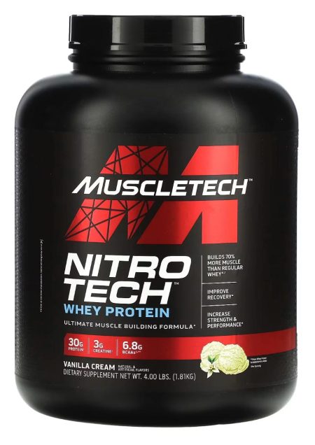 NITRO TECH MUSCLETECH במשקל 1.81 ק"ג עם קריאטין