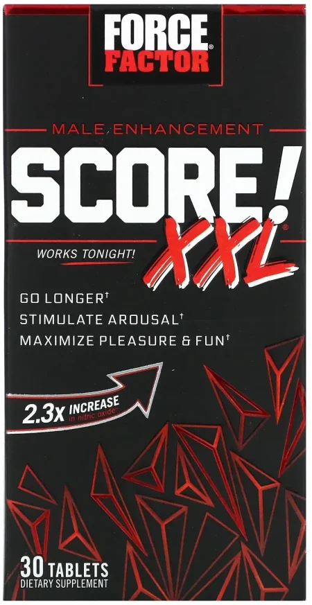 SCORE XXL – תוסף טבעי לשיפור הביצועים הגבריים 30טבליות תוצרת ארה"ב.