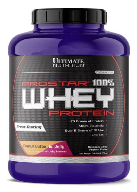 אבקת חלבון מומלצת Ultimate Nutrition Prostar Whey 100% בטעם שוקולד – 25 גרם חלבון למנה