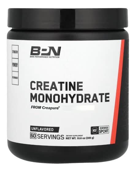 אבקת קריאטין קריאפיור BPN Creatine Creapure – קריאטין מונוהידרט גרמני טהור 99.99%, 300 גרם, 60 מנות, NSF Certified for Sport