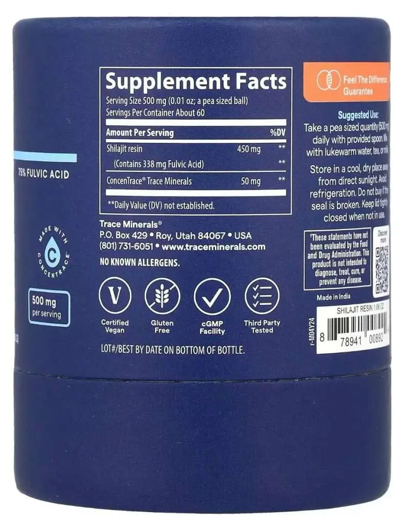 TRACE SHILAJIT INGREDIENT 30G